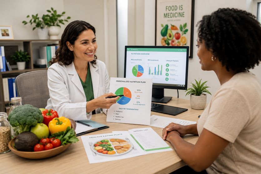 healthcare consultation with nutritionist